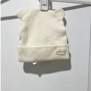 NWT ZARA KNIT HAT OYSTER-WHITE EMBROIDERED KNIT HAT - Beige | ZARA United States main image 4